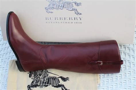 burberry copse bordeaux boots 8us|burberry check back boots.